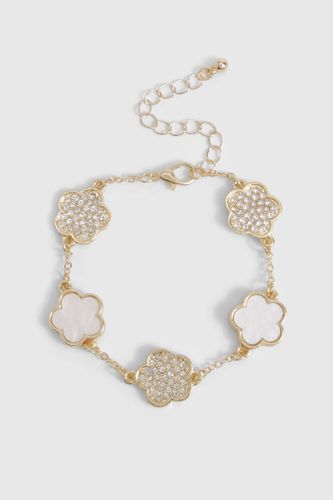 Bracelet Orné de Détails Floraux en Émail - boohoo - Modalova