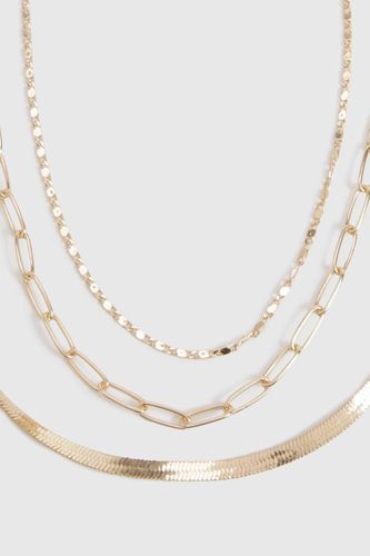 Pack Colliers Superposés - boohoo - Modalova
