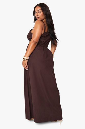Robe Midaxi en Popeline de Coton Plus | Taille 44 - boohoo - Modalova
