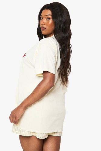 T-shirt Oversize Imprimé Myrtille Grande Taille | Taille 48 - boohoo - Modalova