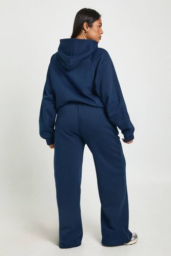 Plus Core Basique Détail de pintuck Ceinture profonde Jogger à jambes larges | Taille 48 - boohoo - Modalova
