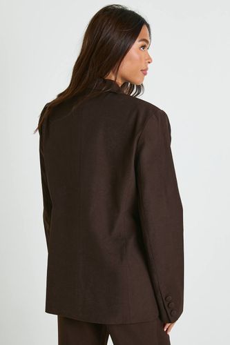 Blazer Cintré Croisé À Taille Ajustée | Taille 44 - boohoo - Modalova