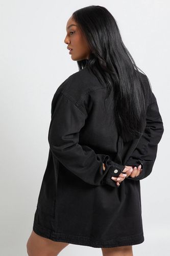 Robe shift zippée en denim Plus | Taille 48 - boohoo - Modalova