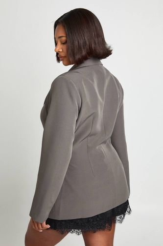Blazer à taille froncée Plus | Taille 48 - boohoo - Modalova