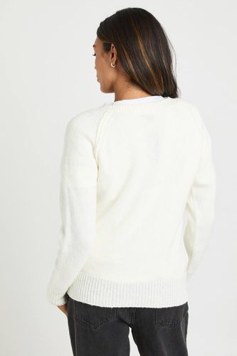 Synthétiquell Tricoté de Maternité à Boutons Style Henley | Taille Medium - boohoo - Modalova