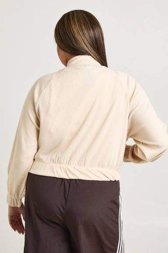 Veste Zippée Grande Taille Col Cheminée Côtelé | Taille 48 - boohoo - Modalova