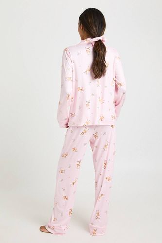 Ensemble De Pyjama De Maternité Chemise À Manches Longues Et Pantalon Imprimé Cerfs De Pâques | Taille 46 - boohoo - Modalova
