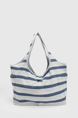 Grand Sac Cabas en Jersey Rayé - boohoo - Modalova