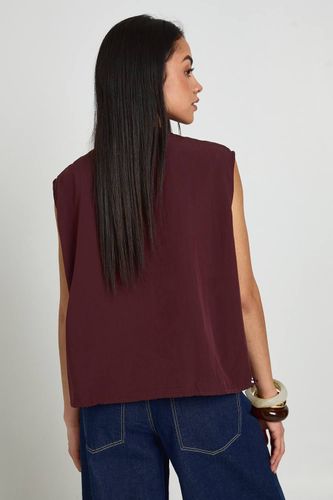 Chemise Sans Manches À Fermeture Éclair | Taille 44 - boohoo - Modalova