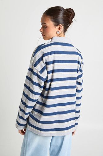 Haut de Rugby à Rayures | Taille 44 - boohoo - Modalova