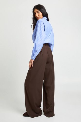 Pantalon Droit Taille Haute | Taille 46 - boohoo - Modalova