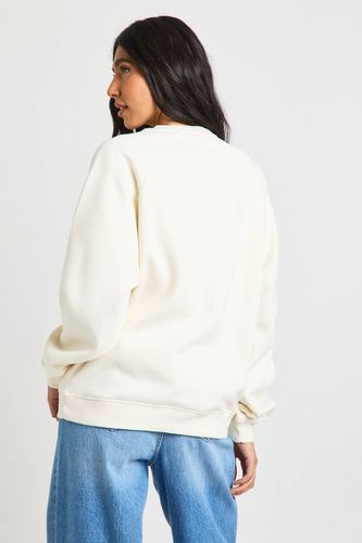 Sweat-shirt Oversize Grande Taille À Coutures Raglan | Taille Medium - boohoo - Modalova