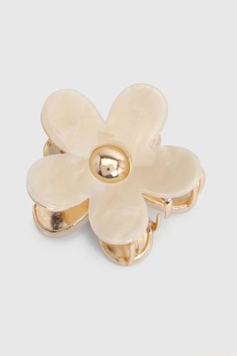 Barrette à Cheveux Fleur Marbrée - boohoo - Modalova