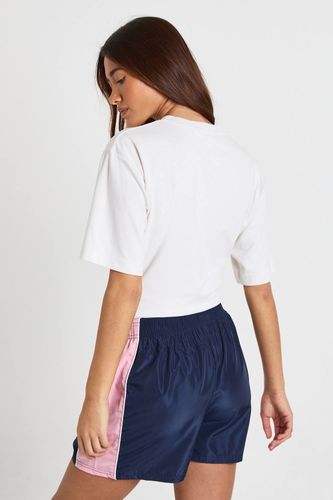 Short De Sport En Nylon Taille Haute À Panneaux Contrastés | Taille Medium - boohoo - Modalova