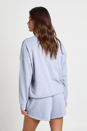 Sweat-shirt Bouclette Délavé Effet Usé | Taille Medium - boohoo - Modalova
