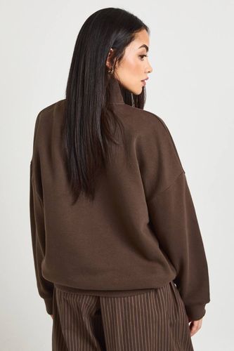 Sweat De Maternité Oversized À Demi-zip | Taille 44 - boohoo - Modalova
