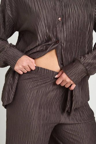 Pantalon Plissé Grande Taille | Taille 48 - boohoo - Modalova