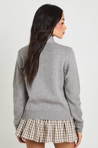 Gilet Boutonné Avec Nœud Au Col | Taille Medium - boohoo - Modalova