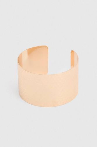 Bracelet Jonc Martelé Épais - boohoo - Modalova