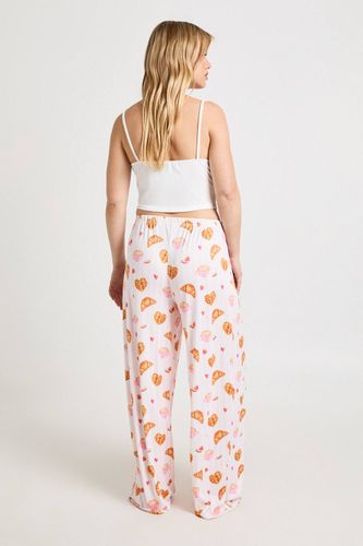 Ensemble Débardeur Et Pantalon Petite À Motifs Croissants Et Rayures | Taille 44 - boohoo - Modalova