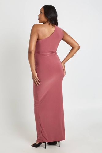 Robe Maxi De Maternité En Double Slinky À Une Épaule Avec Détails Froncés | Taille 42 - boohoo - Modalova
