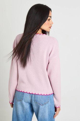 Cardigan Court Tricoté À Point De Feston | Taille Medium - boohoo - Modalova