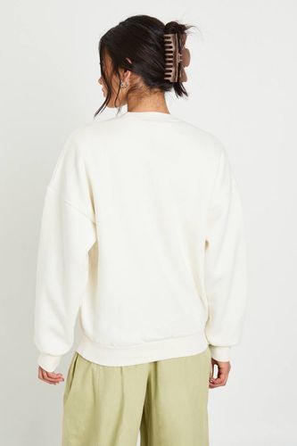 Sweatshirt Col Rond Brodé Late Checkout | Taille Medium - boohoo - Modalova