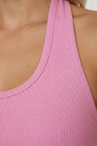 Haut Dos-nu À Côtes | Taille 38 - boohoo - Modalova