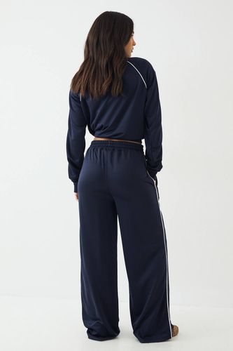 Jogging Jambe Droite avec Détail de Passepoil Tricot | Taille XL - DSGN Studio - Modalova