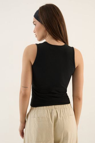 Haut Débardeur À Encolure Crantée Effet Délavé | Taille 2XL - DSGN Studio - Modalova