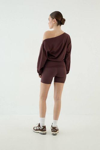 Haut À Épaules Dénudées Taille Cintrée Et Manches Longues | Taille Medium - DSGN Studio - Modalova