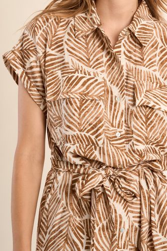 Robe chemisier courte, imprimée - MOLLY BRACKEN - Modalova