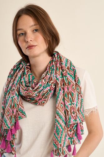 Large foulard en coton, imprimé - MOLLY BRACKEN - Modalova