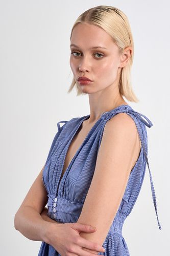 Robe chemise à strass - LILI SIDONIO - Modalova