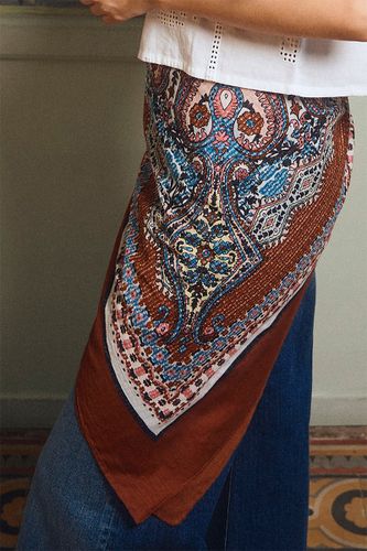 Large foulard en coton, imprimé - LILI SIDONIO - Modalova