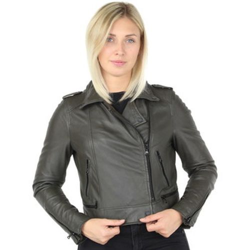 Blouson Blouson Yoko en cuir ref_42666 Kaki - Oakwood - Modalova