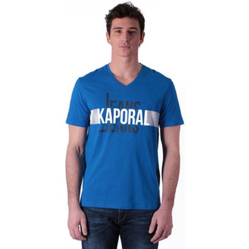 Polo T-shirt Col V Delmo Bleu et Imprimé - Kaporal - Modalova