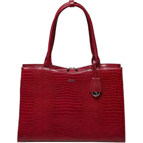 Sac ordinateur 15.6 pouces Croco Burgundy - Socha - Modalova