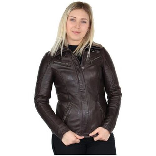 Blouson Blouson Rose Garden Gemma en cuir ref_38382 Reddish brown - Daytona - Modalova