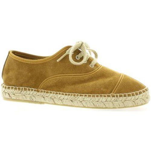 Espadrilles Espadrille cuir velours whisky - Pao - Modalova