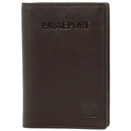 Portefeuille Pochette passeport en cuir ref_32014 Marr - Hexagona - Modalova