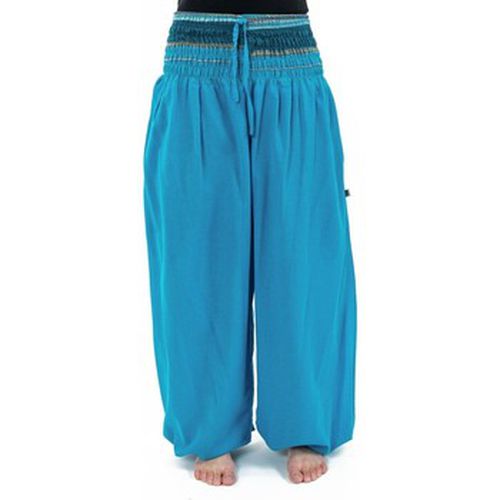 Pantalon Pantalon sarouel baba cool chic turquoise sari brillant Manha - Fantazia - Modalova