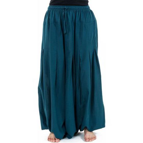 Pantalon Saroual ethnique fourche extra basse façon jupe Dhangadi - Fantazia - Modalova