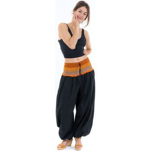 Pantalon Pantalon sarouel indian chic sari orange - Fantazia - Modalova