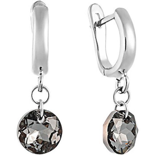 Boucles oreilles LA MUSE en Metal Rhodie et Cristal - Mademoiselle Jolie Paris - Modalova