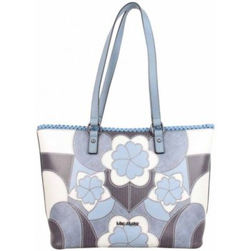 Cabas Sac shopping Impression bleu motif fleur - Mac Alyster - Modalova