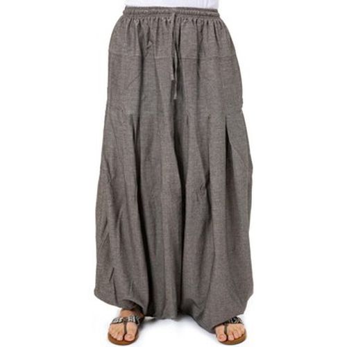 Pantalon Saroual ethnique fourche extra basse façon jupe Dhangadi - Fantazia - Modalova