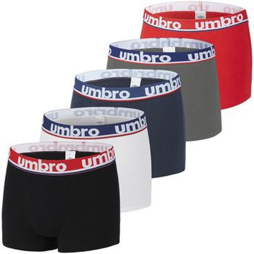 Boxers Lot de 5 Boxers coton uni - Umbro - Modalova
