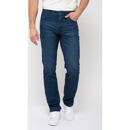 Pantalon Pantalon 5 poches denim, coupe droite, ton fonc - Main Road 650 - Modalova