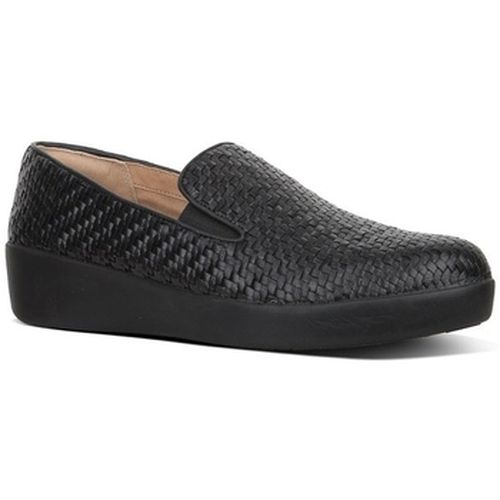 Mocassins SUPERSKATE TM LOAFERS WOVEN LEATHER BLACK - FitFlop - Modalova